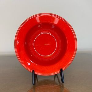 Pier 1 Red Pattern Wide Rimmed Soup Cereal Bowl Earthenware Spain 6¾" Single (1)
